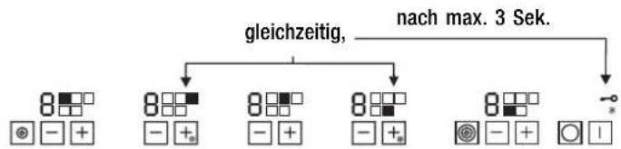 Küppersbusch EKEW 847.0 - Die Kindersicherung aufheben: - 1