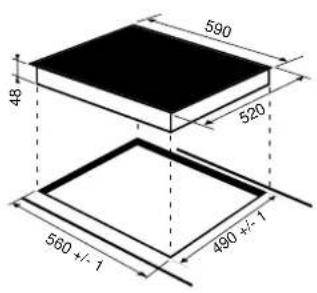 590 48 520 560 +/- 1 490 +/- 1