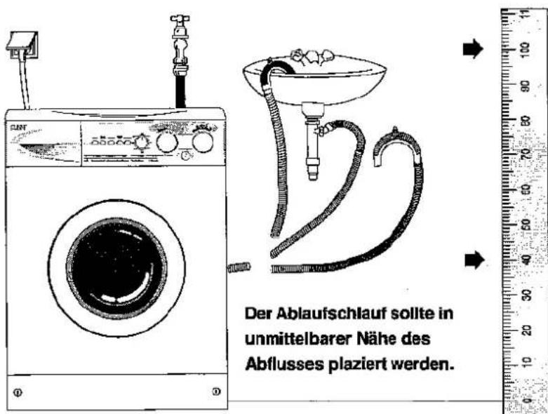 ELIN WM14M - Einstellen der Fußhohe - 5