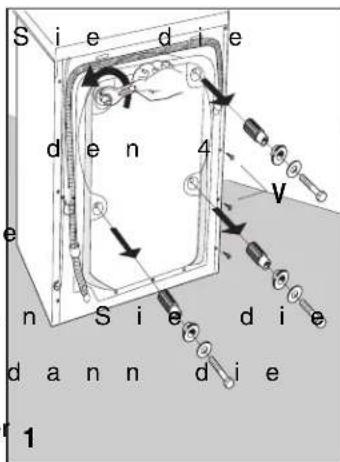 ELIN WM47 - Entfernen der Transportsicherung - 1