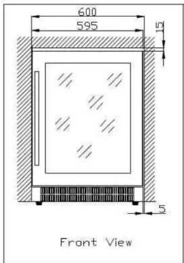 Dunavox DAU-52.146B - ➢ Installation specifications for built-in purposes - 1