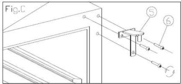 Dunavox DAU-52.146B - ▶ Reverse the door - 3