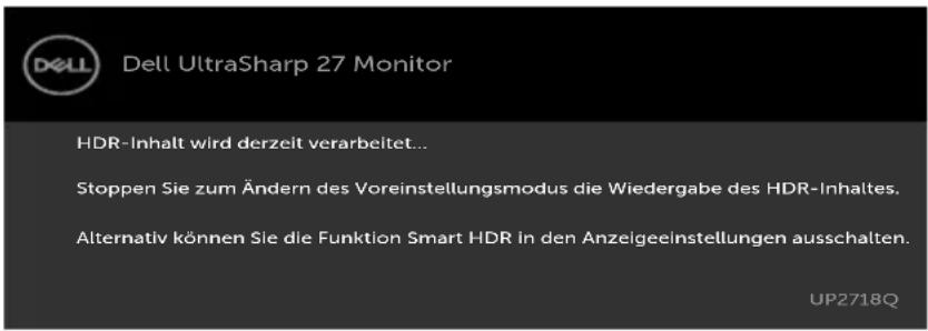 DELL UltraSharp UP2718Q - OSD-Warnmeldungen - 6