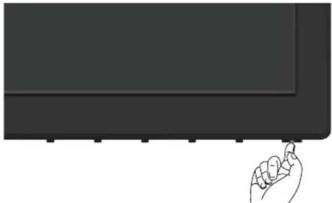 DELL UltraSharp UP2718Q - Einschalten des Monitors - 1