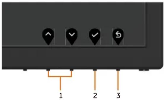 DELL UltraSharp UP2718Q - Taste an der-Frontblende - 1