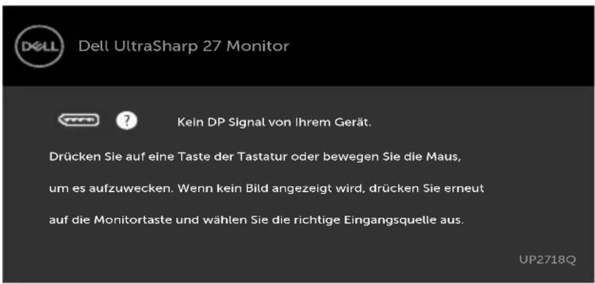 DELL UltraSharp UP2718Q - OSD-Warnmeldungen - 5
