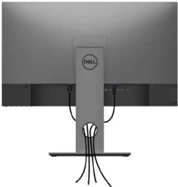 DELL UltraSharp UP2718Q - Kabel organisieren - 1