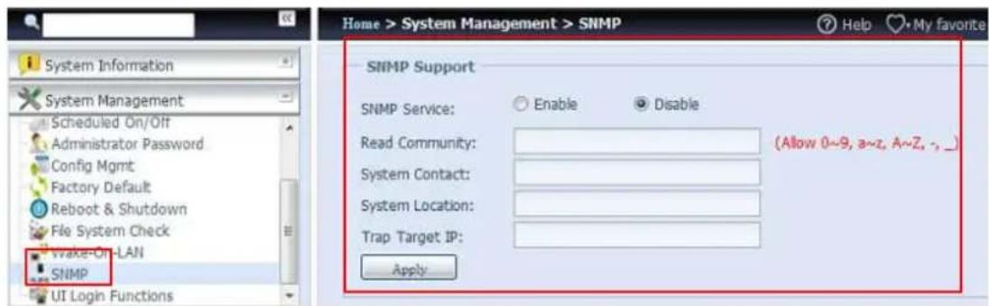 Thecus N8880U - SNMP Support - 1