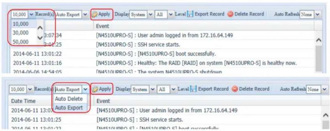 Thecus N8880U - User Access Log - 4