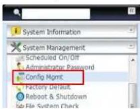 Thecus N8880U - Config Mgmt - 1