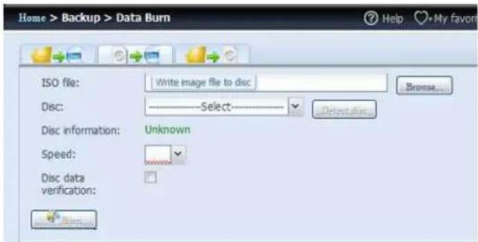 Thecus N8880U - Write image file to disc - 1