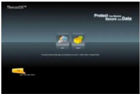 Thecus N8880U - Web Administration Interface - 1
