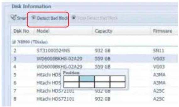 Thecus N8880U - Bad Block Scan - 1