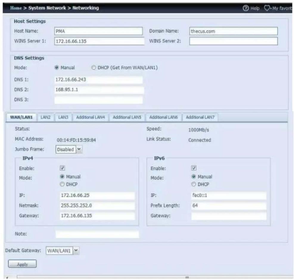 Thecus N8880U - Networking - 1