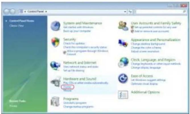 Thecus N8880U - Open Printer Folder from the Control Panel. - 1