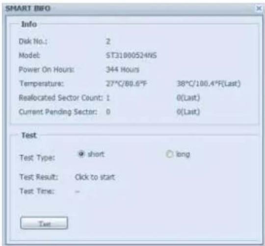 Thecus N8880U - S.M.A.R.T. Information - 2