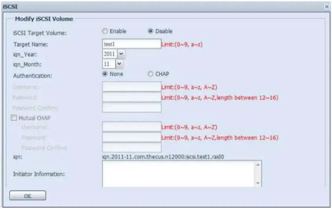Thecus N8880U - Modify iSCSI Volume - 2
