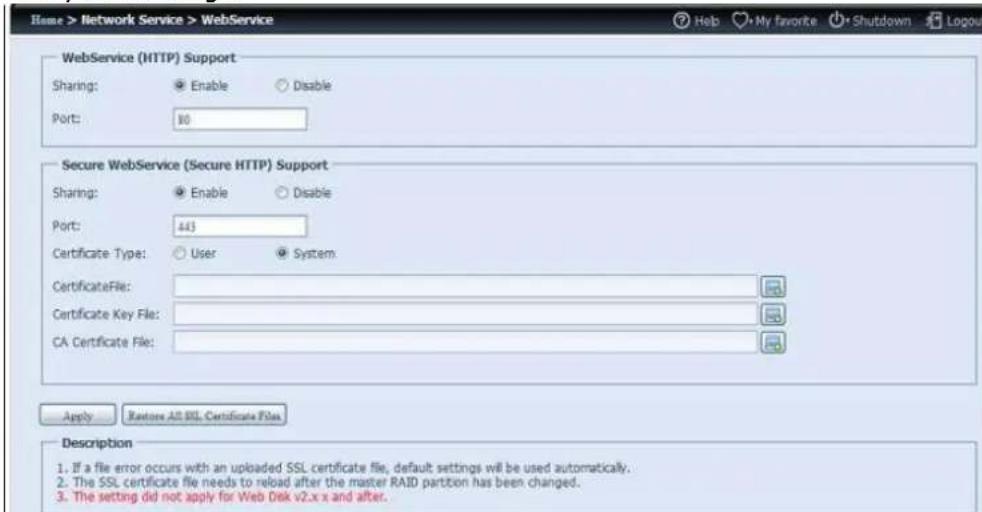 Thecus N8880U - WebService - 1