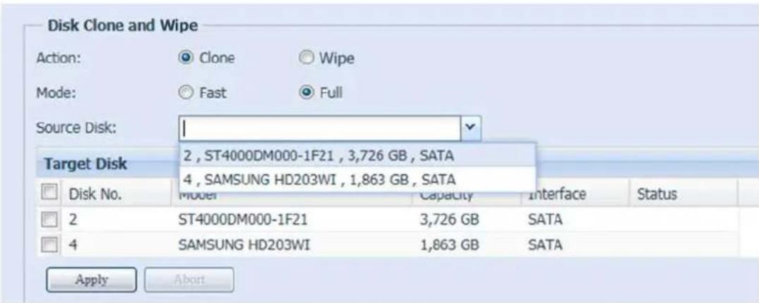 Thecus N8880U - Disk Clone: - 1