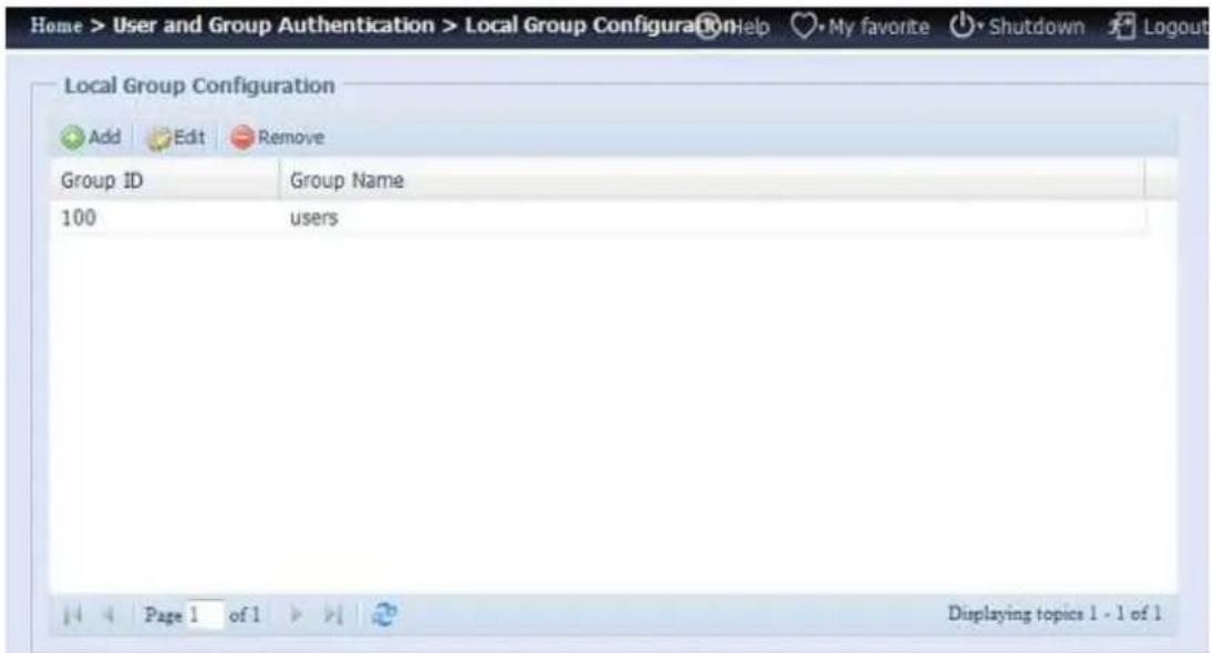 Thecus N8880U - Local Group Configuration - 1