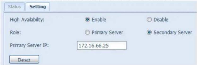 Thecus N8880U - Setting up the Secondary unit for HA. The secondary unit for our example is PMS (172.16.66.24): - 2