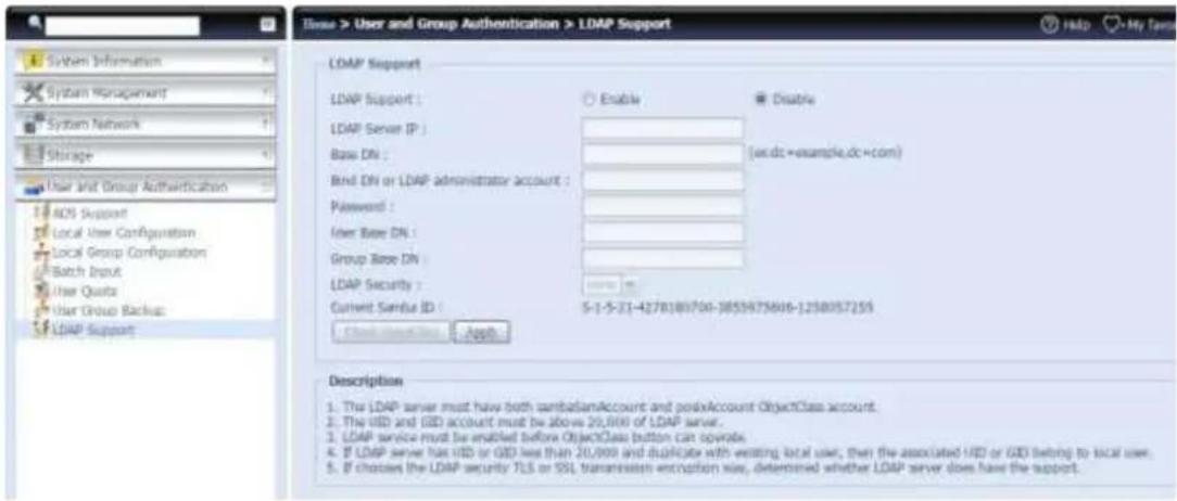Thecus N8880U - LDAP Support - 1