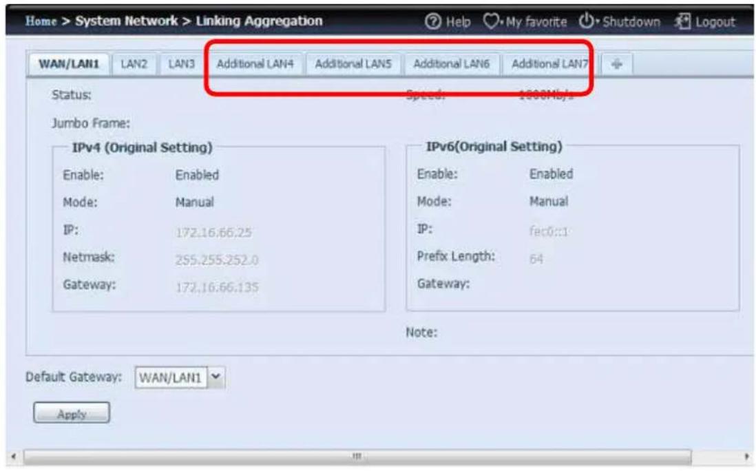 Thecus N8880U - Additional LAN - 1