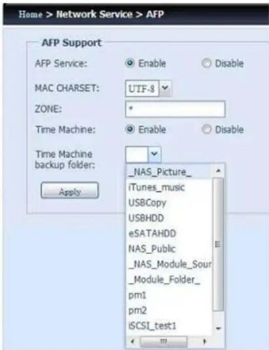 Thecus N8880U - AFP (Apple Network Setup) - 2