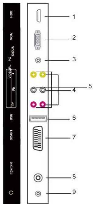 TechnoStar TF-L22B DVB-T - Jacks (Rear Panel) - 1