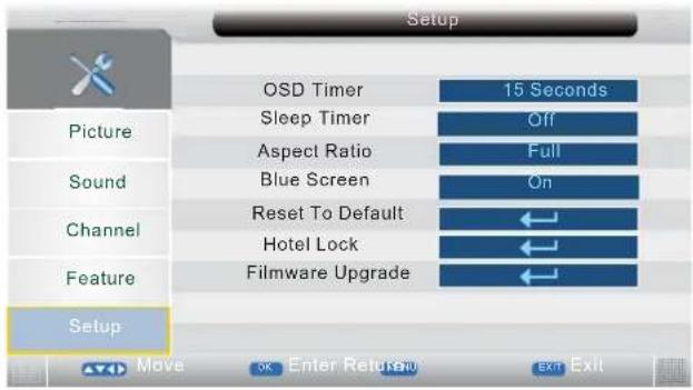 TechnoStar TF-L26B DVB-T - About the Hotel Lock function - 1