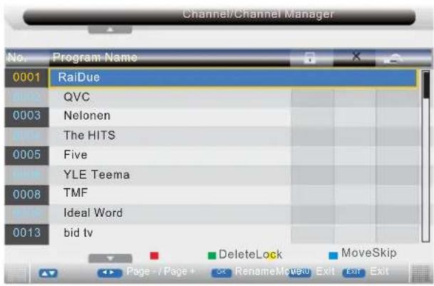 TechnoStar TF-L26B DVB-T - CHANNEL MENU - 1