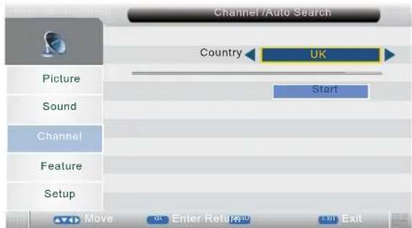 TechnoStar TF-L26B DVB-T - SENDERMENÜ - 3