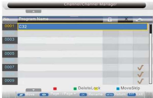 TechnoStar TF-L26B DVB-T - CHANNEL MENU - 2