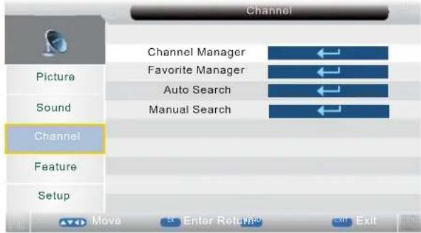 TechnoStar TF-L26B DVB-T - CHANNEL MENU - 1