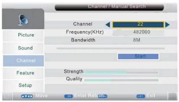 TechnoStar TF-L26B DVB-T - KANAALMENU - 2
