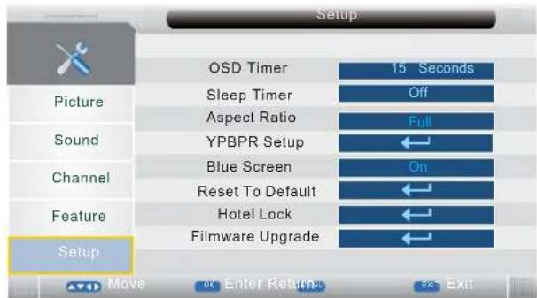 TechnoStar TF-L26B DVB-T - EINSTELLUNGSMENÜ - 1