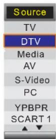TechnoStar TF-L26B DVB-T - Select the input source - 2