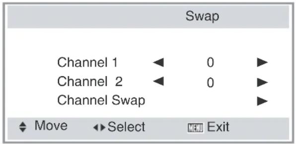 TechnoStar TF-L26B ATV - Channel swap: - 1