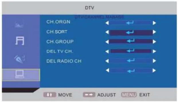 TechnoStar TF-L16B DVB-T - DTV-MENÜ - 2