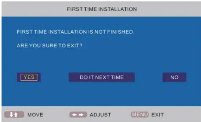 TechnoStar TF-L16B DVB-T - ERSTE INBETRIEBNAME DES TV-GERÄTES - 2