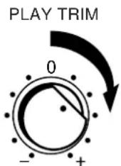 PLAY TRIM 0 - +