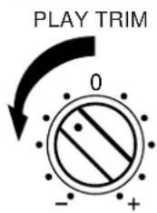 PLAY TRIM 0 - +