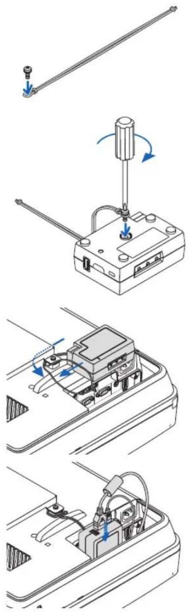 NEC NP-UM352W - ④ Mounting the wireless receiver (sold separately) - 1