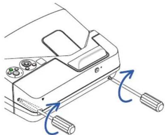 NEC NP-UM352W - Tighten the cable cover screws. - 2