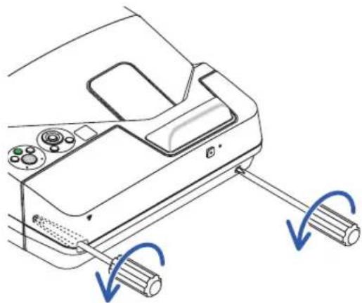 NEC NP-UM352W - Removing the cable cover - 2