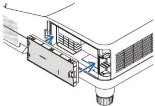 NEC NP-UM352W - Put the small filter case to the projector cabinet. - 1