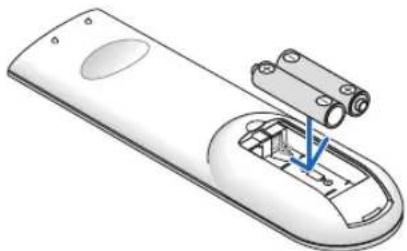 NEC NP-UM352W - Battery Installation - 2