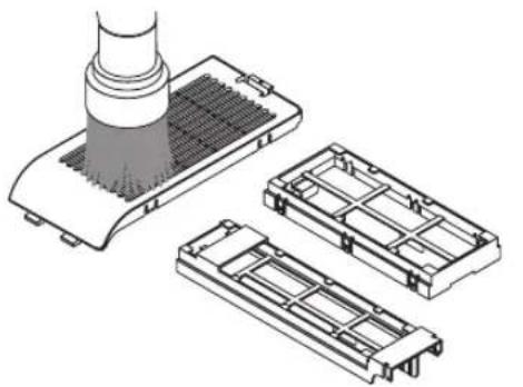 NEC NP-UM352W - Remove dust from the filter cover and the two filter cases (large and small). - 1