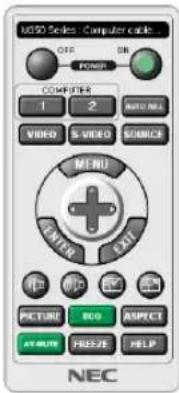 USBO Series Computer cable OFF ON PONCH COMPUTER 1 2 AUTO NULL VIDEO S VIDEO SCIENCE MENU CENTER EXIT PICTURE ECO ASPECT AT MUTE FREE HELP NEC