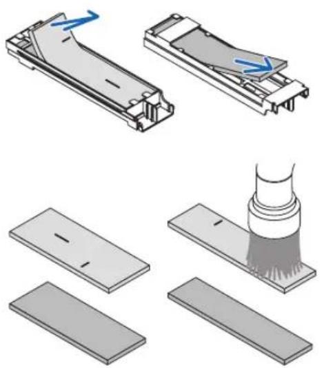 NEC NP-UM352W - Remove the four filters and use a vacuum cleaner to vacuum all the dust inside and outside. - 2
